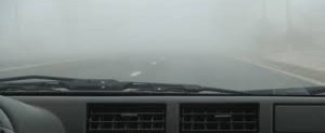 Driving in foggy conditions
