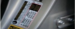 Tire Pressure Placard
